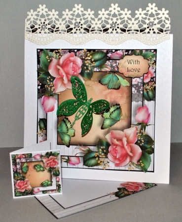 Soft Pink Roses & Flutters by Kristina Norbat
