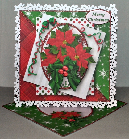 Christmas Poinsettias - Layered Card Mini Kit by Kristina Norbat