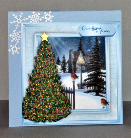 Beautiful Tree in a Christmas Scene  by Kristina Norbat