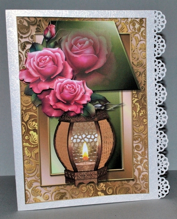 Classic Lamp & Gorgeous Roses by Kristina Norbat