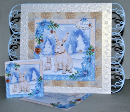 Christmas Rabbits by Kristina Norbat