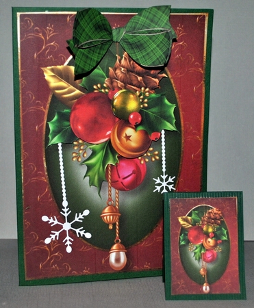 Christmas Baubles A5 by Kristina Norbat