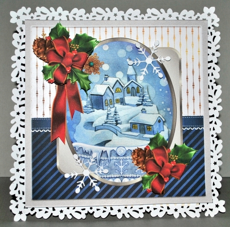 Church up the hill is a 7x7 card by Kristina Norbat