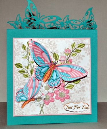 Large Butterflies - Pink and Aqua by Kristina Norbat