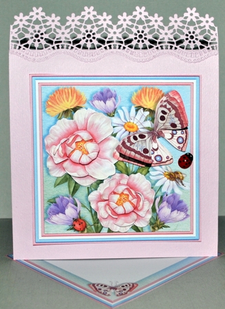 BUTTERFLY VISIT 8x8 Decoupage & Insert Mini Kit All Occasions by Kristina Norbat