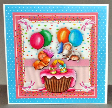8x8 Mini Kit Flying High Mice  by Kristina Norbat