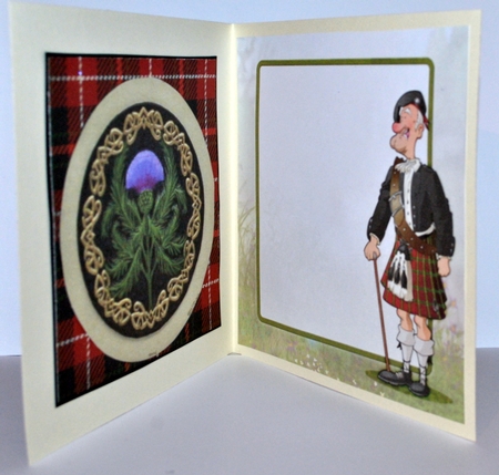 Scottish Old Man Kilt 8x8 Quick Card Insert by Kristina Norbat