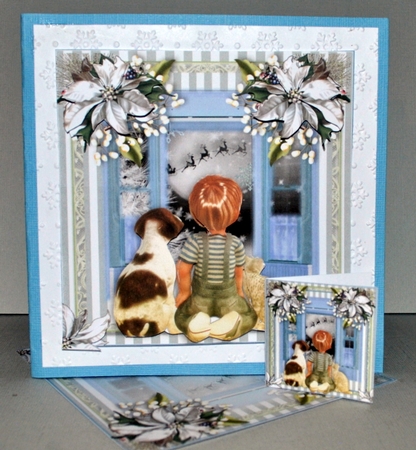 Waiting For Santa Card Front Kit by Kristina Norbat