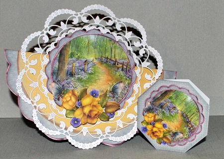 Bluebells and Roses Rocker Card Kit by Kristina Norbat