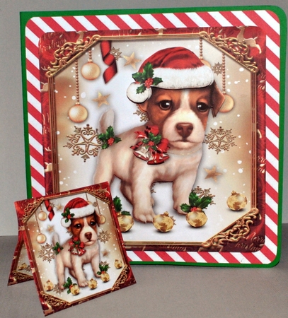 Cute Christmas Puppy Mini Kit by Kristina Norbat