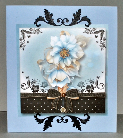 The Gift Of Pale Blue Flowers by Kristina Norbat