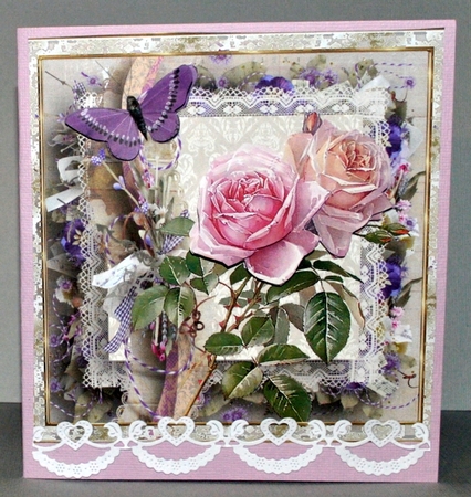 pink rose and lace by Kristina Norbat