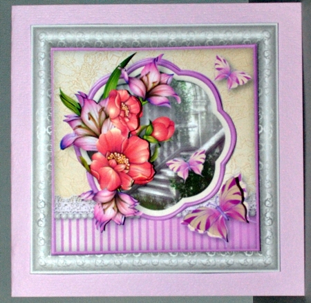 Pretty Posy - Lace and Pearls Card Mini Kit by Kristina Norbat