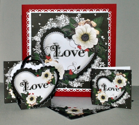 8x8 love heart valentine mini kit by Kristina Norbat