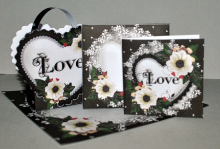 8x8 love heart valentine mini kit by Kristina Norbat