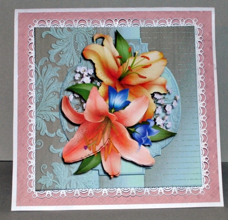 Card Topper  Lilies by Kristina Norbat