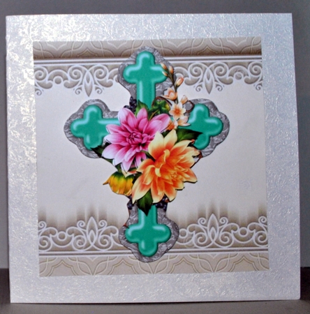 FLOWERS CROSS SET 1 - SILVER by Kristina Norbat