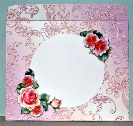 Pink Rose Bouquet Shaped Card Kit by Kristina Norbat