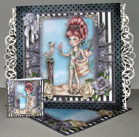 The Cheeky Seagull Card Front Kit by Kristina Norbat