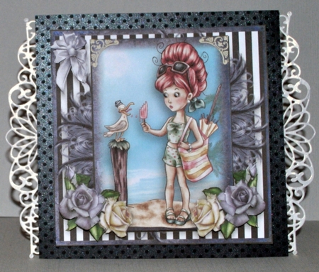 The Cheeky Seagull Card Front Kit by Kristina Norbat