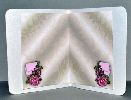 Just A Note Pink Roses insert by Kristina Norbat