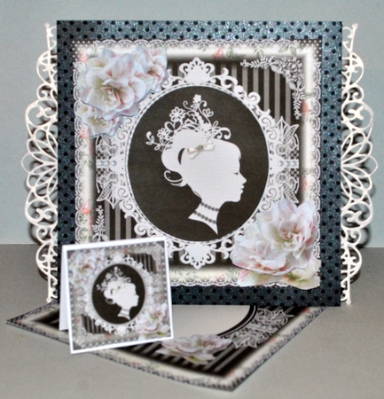 Black and White Cameo Lady by Kristina Norbat