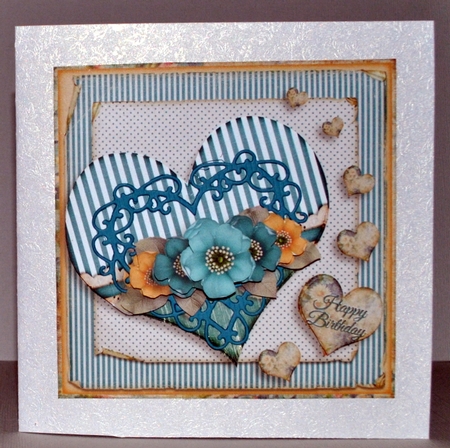 Vintage Hearts and Wildflowers 1133 by Kristina Norbat