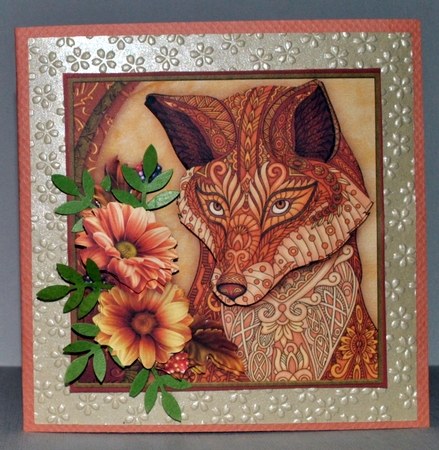 FOX & FLORALS 7.5 Decoupage & Insert Mini Kit by Kristina Norbat