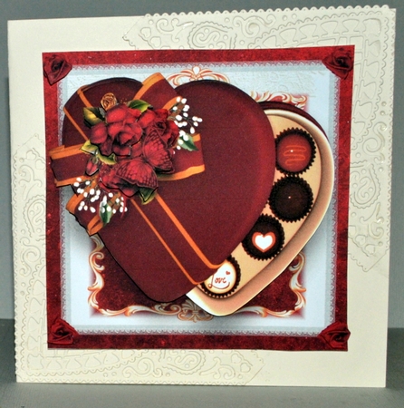 Gorgeous Romantic Chocolates Card Front Kit by Kristina Norbat