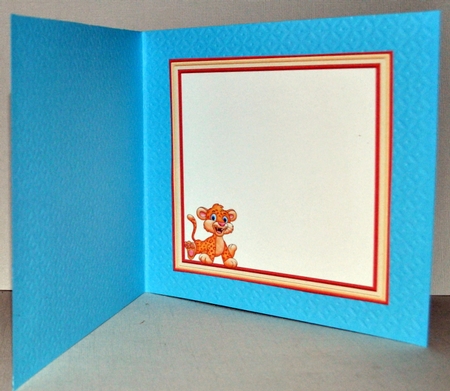 DONT HAVE AGE SPOTS LEOPARD WOBBLY HEAD CARD Decoupage & Insert Mini Kit by Kristina Norbat