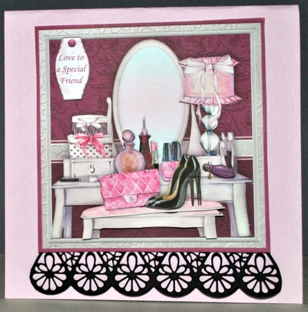 DRESSING TABLE 7.8 Decoupage & Insert Mini Kit by Kristina Norbat