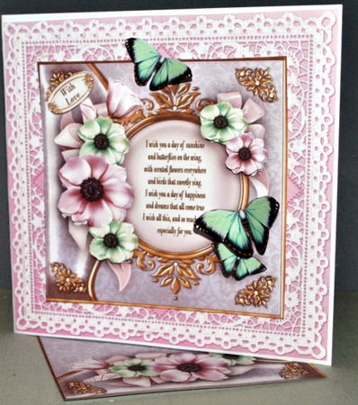 Soft Pink Anemone with Verse for All Occasions Card Mini Kit by Kristina Norbat