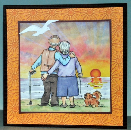 The Wrinklies Decoupage - Sunset Romance by Kristina Norbat