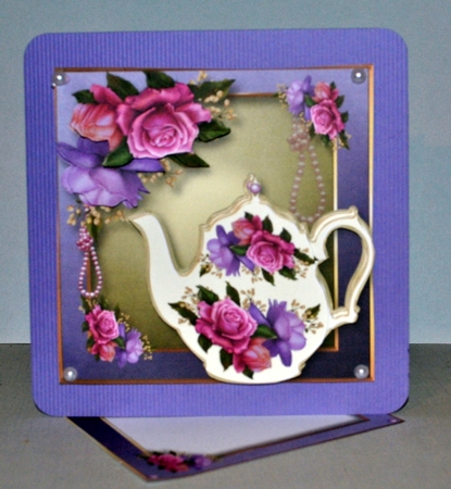 Floral Teapot & Beautiful Belle Roses by Kristina Norbat