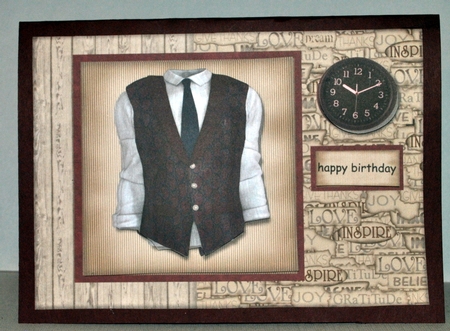 Male  Card Vest & Tie by Kristina Norbat