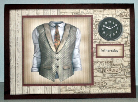 Male  Card Vest & Tie 2 by Kristina Norbat
