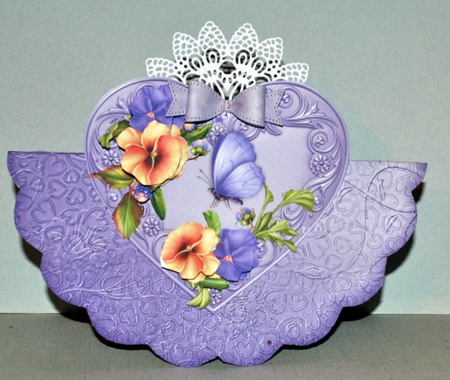 Pansies Wobble Card Mini-kit by Kristina Norbat