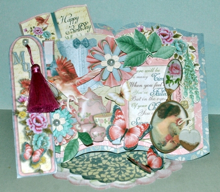 Pretty Things Open Book Easel Card & Box Kit. by Kristina Norbat