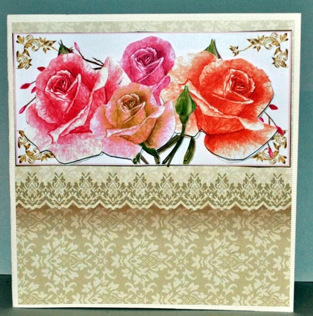 Summer Roses on DL Topper by Kristina Norbat