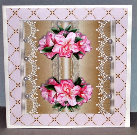  Cross & Pink Orchids by Kristina Norbat