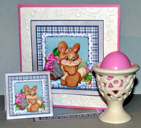 Bunny waters the flowers by Kristina Norbat