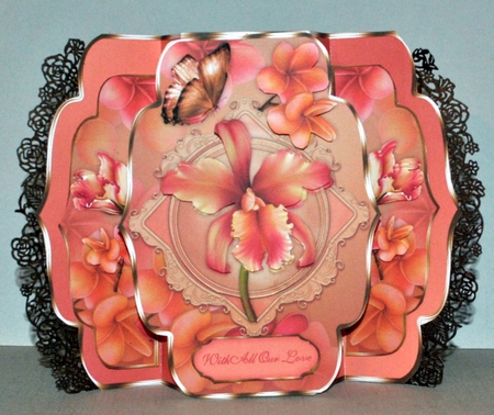 Alluring Orchid -  Quick & Easy Pop-out Card Mini-kit by Kristina Norbat