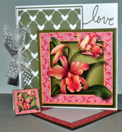 Aloha Orchids & Lace Frame by Kristina Norbat
