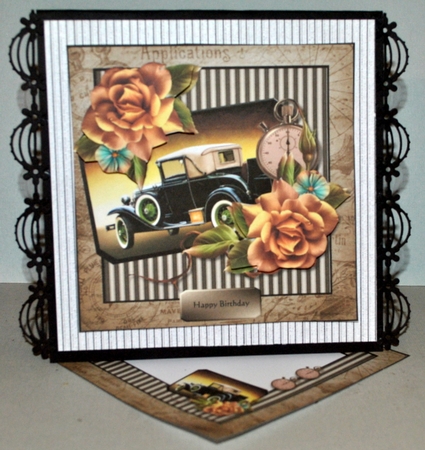 Male card Classic car by Kristina Norbat