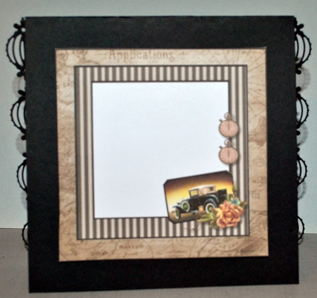 Male card Classic car INSERT by Kristina Norbat