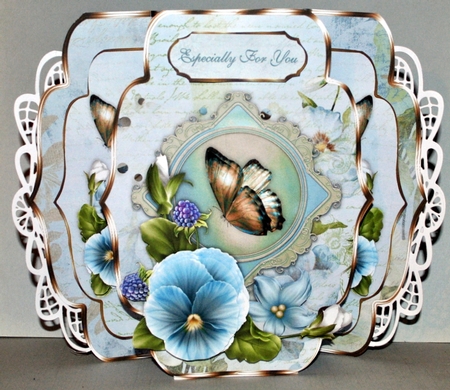 Pansylicious -  Quick & Easy Pop-out Card Mini-Kit by Kristina Norbat