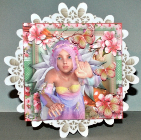 Blossom Fairy Flutters Card Front Kit by Kristina Norbat