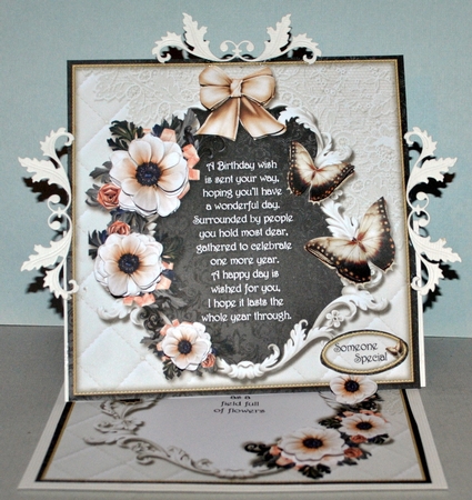 Cream Birthday Butterflies by Kristina Norbat