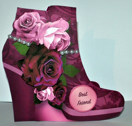 Rich Roses Boot Card Mini Kit by Kristina Norbat