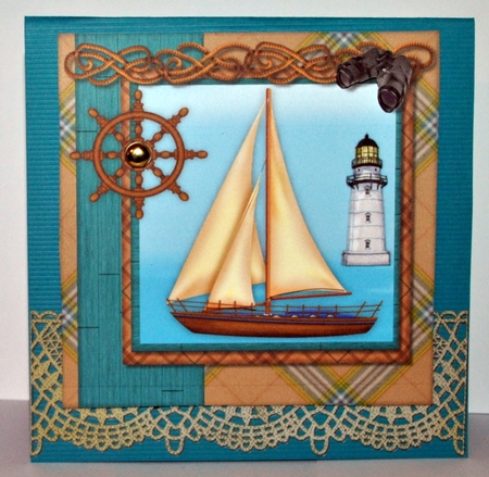 Male card  Sailing by Kristina Norbat
